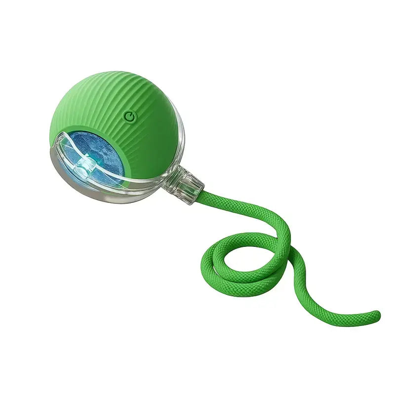 Bestselling Smart Interactive Pet Rolling Ball | Automatic USB Teaser Toy (Includes 2 Free Replacement Tails) | The Ultimate Boredom Buster for Your Furry Best Friend (Last Day 90% OFF 🔥)
