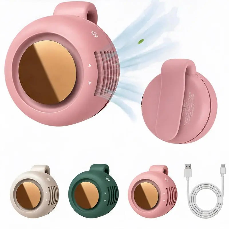 Clip-On Waist Fan – 360° Adjustable Airflow, 3 Speeds, Hands-Free Cooling (Last Day 50% OFF 🔥)