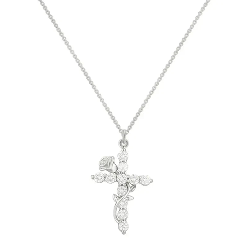 csandiva™ 14K Gold Rotatable Crown Cross Necklace - Discreet Anxiety Relief & Elegant Faith Jewelry | Claim 90% OFF Today🔥