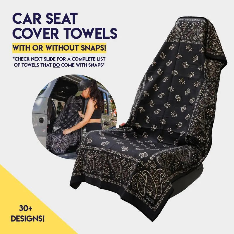 Sweat-Absorbing Car Seat Cover Towel – Full-Size Washable Seat Saver for Gym, Beach, Yoga & Pets | Last Day 50% OFF 🔥