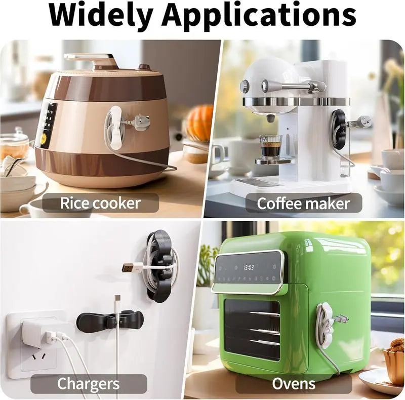 Last Day 50% OFF 🔥 Upgraded Appliance Cord Organizer – Flexible Cord Wrap for Curved & Flat Surfaces