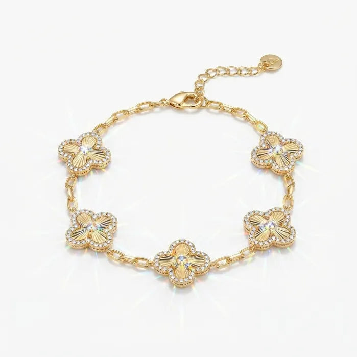 Radiant Sparkle 14K Gold Chain Bracelet | Skin-Friendly, Everyday Luxury Stacking Jewelry--Last Day Sale-90% OFF🔥