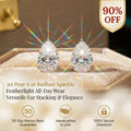 Featherlight 3ct Pear Cut Lab Diamond Studs – All-Day Comfort & Radiant Sparkle--Last Day Sale-90% OFF🔥