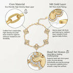 Radiant Sparkle 14K Gold Chain Bracelet | Skin-Friendly, Everyday Luxury Stacking Jewelry--Last Day Sale-90% OFF🔥