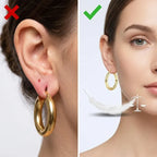 14K Gold Plated Chunky Hoop Earrings | Lightweight & Hypoallergenic for Sensitive Ears--Last Day Sale-90% OFF🔥