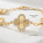 Radiant Sparkle 14K Gold Chain Bracelet | Skin-Friendly, Everyday Luxury Stacking Jewelry--Last Day Sale-90% OFF🔥