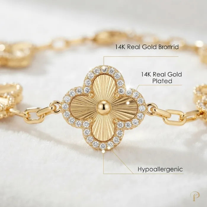 Radiant Sparkle 14K Gold Chain Bracelet | Skin-Friendly, Everyday Luxury Stacking Jewelry--Last Day Sale-90% OFF🔥