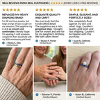 Minimalist Natural Sapphire Ring • Ultra-Smooth 14K Gold Everyday Stacking Band--Last Day Sale-90% OFF🔥