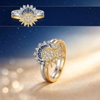 The Eternal Orbit: Sun & Moon Matching Promise Rings for Couples & Best Friends – Micro-Pavé Zirconia Stackable Set--Last Day Sale-90% OFF🔥