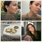 14K Gold Plated Chunky Hoop Earrings | Lightweight & Hypoallergenic for Sensitive Ears--Last Day Sale-90% OFF🔥