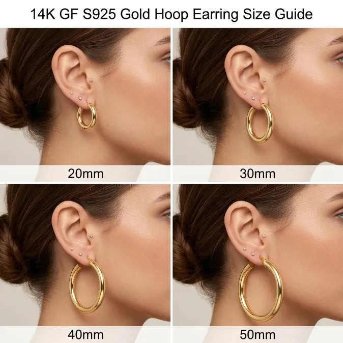 14K Gold Plated Chunky Hoop Earrings | Lightweight & Hypoallergenic for Sensitive Ears--Last Day Sale-90% OFF🔥