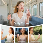 Pocket-Sized Mini Fan – Powerful 6-Speed Breeze with LED Display | Summer Essential for Travel & Outdoors (Last Day 50% OFF 🔥)