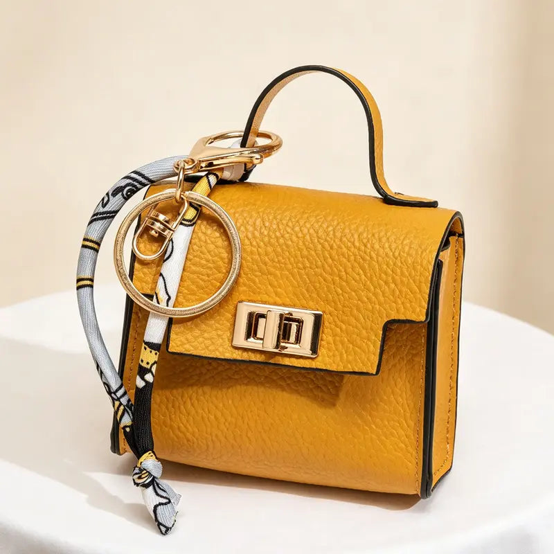 Mini Square Bag Charm Keychain – Cute Leather Purse Pendant That Instantly Refreshes Your Handbag, Keys, Backpack & Everyday Tote | Last Day 50% OFF 🔥