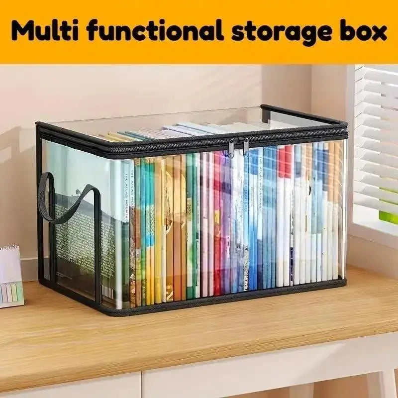Clear Multi-Purpose Storage Box — See Everything Fast & Keep Books, Clothes, Toys Neatly Organized | Last Day 50% OFF 🔥