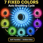 Seven-Color Changing Solar Mandala Projection Wall Light Decorative Solar Mandala Lights Outdoor Waterproof Metal Fence Lights for Yard Garden Post Patio Backyard Decor (2pcs) Last Day 90% OFF 🔥