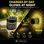 Seven-Color Changing Solar Mandala Projection Wall Light Decorative Solar Mandala Lights Outdoor Waterproof Metal Fence Lights for Yard Garden Post Patio Backyard Decor (2pcs) Last Day 90% OFF 🔥