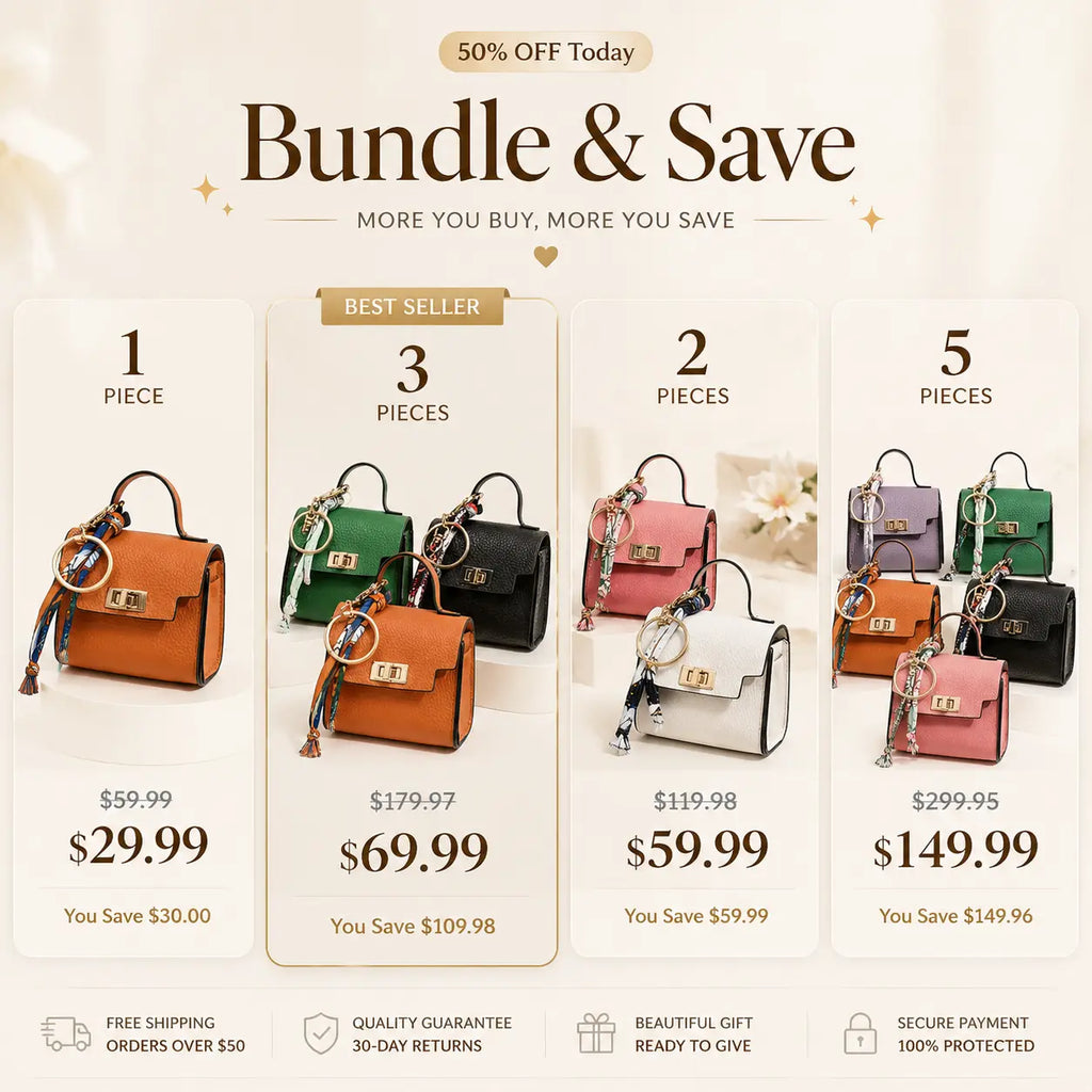 Mini Square Bag Charm Keychain – Cute Leather Purse Pendant That Instantly Refreshes Your Handbag, Keys, Backpack & Everyday Tote | Last Day 50% OFF 🔥